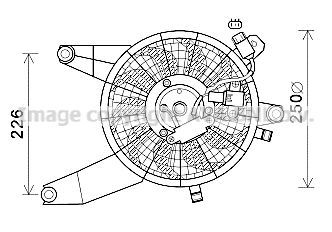 AVA QUALITY COOLING Ventilators, Motora dzesēšanas sistēma HY7569